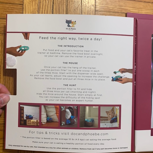 BNIB Doc and Phoebe's The Hunting Feeder - Slow Feed the Feline Way - Picture 3 of 8